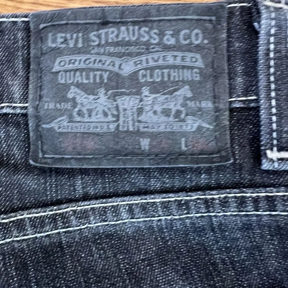 Levis Premium 510 Super Skinny Denim Jeans Mens W34‎ L34 Black